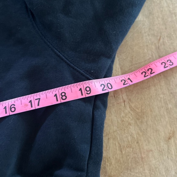 Nike Phoenix Fleece Cropped V Neck Sweatshirt Black Small Women - Picture 7 of 8